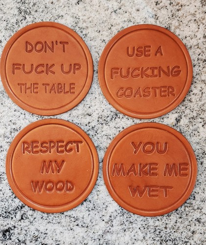 Funny dirty saying - -, leather