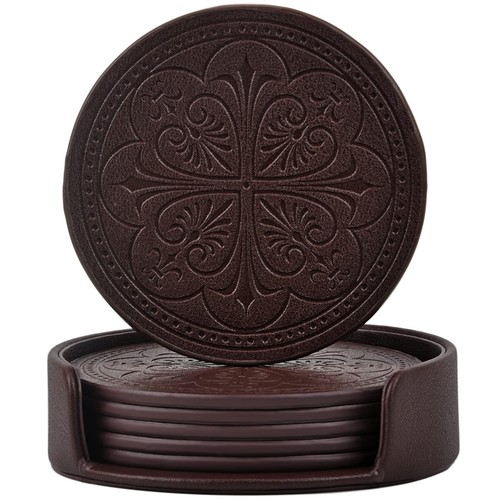 Drink coasters leather bar - coasters,pu,