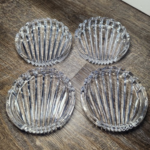 Crystal drink coasters - crystal, shell