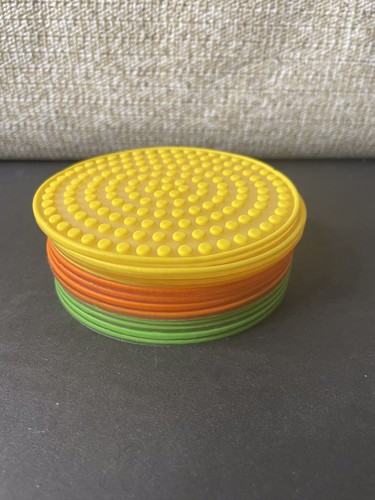 Colorful silicone coasters - colorful,