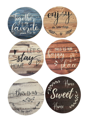 Set wooden inspirational - 6,