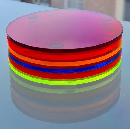 Round acrylic coasters - round, coffee