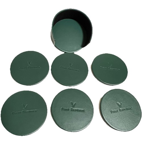 Dacasso green leather round - dacasso,