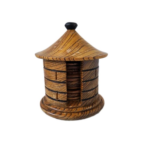 Wood grain round - wood,
