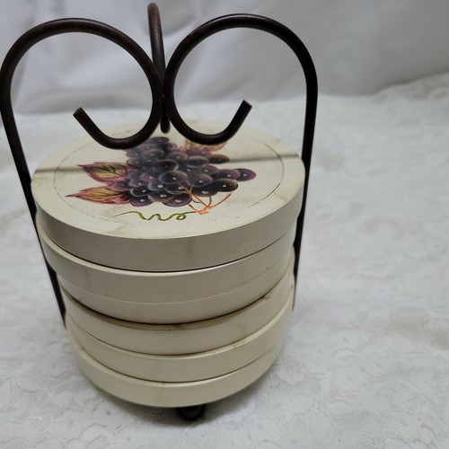 Set round wood coasters - round,