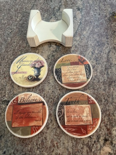 Coasters round wooden - wooden,