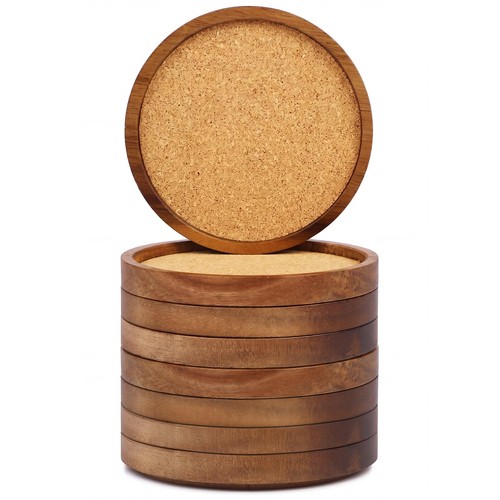 Wooden drink coasters set - drink,