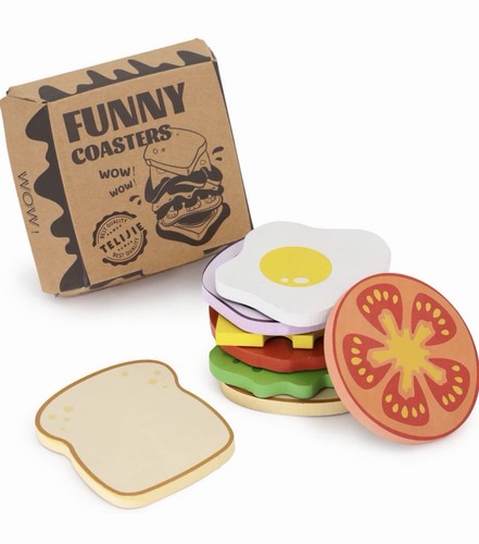 Nib set funny coasters - set, "funny