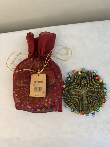 Pier beaded coasters lot of - pier,